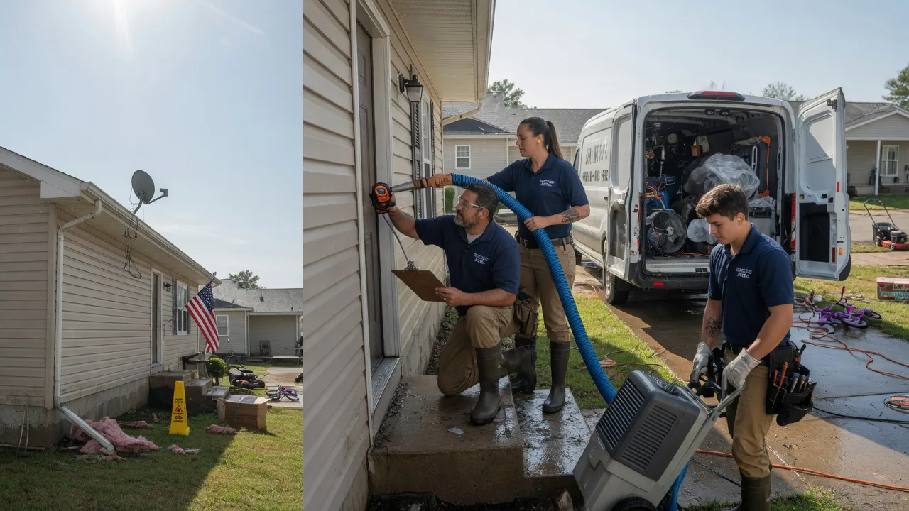 Ceiling Water Damage Restoration in Linden, IN near me